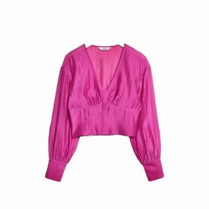 &Other Stories Fuchsia Blouse